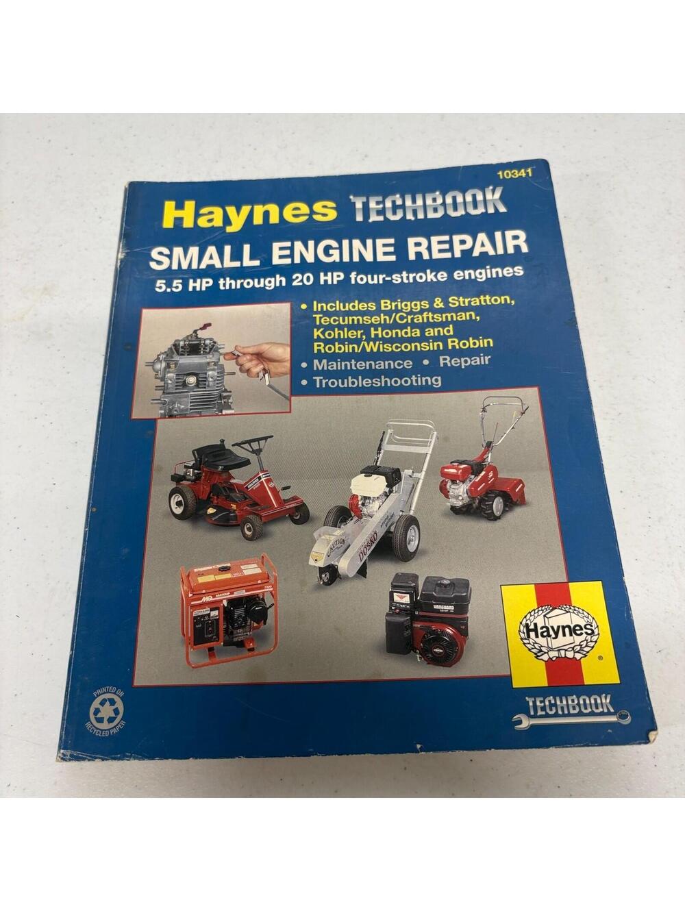 Haynes Small Engine Repair Manual 5.5HP-20HP Briggs Honda Kohler Tecumseh